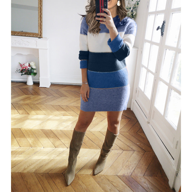 Mari | Trendiges Kleid mit Farbmuster