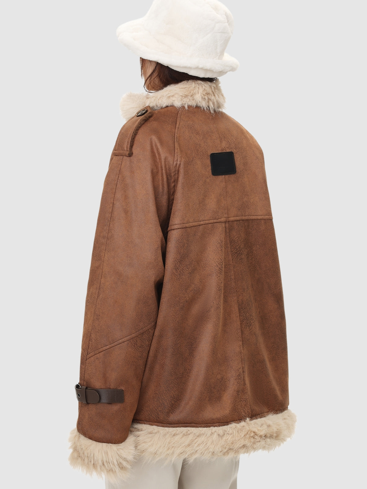 Ferdy | WLS Retro Einteiler Wolle Winter Pelz Lampe Mantel