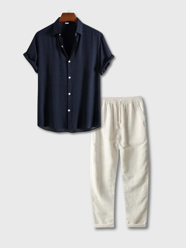 Old Money Long | Leinen Sommer Set