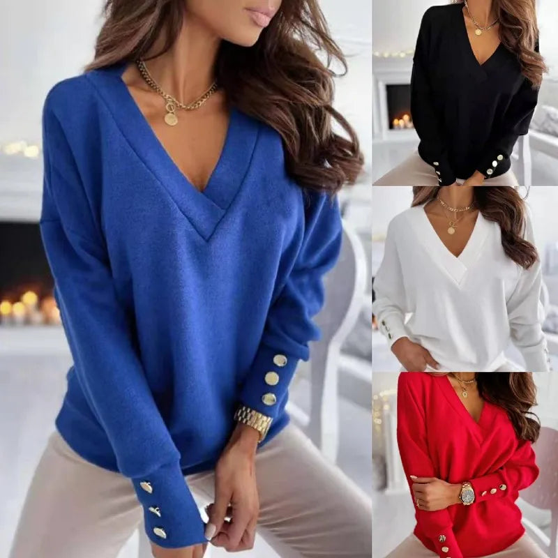 Cato | Damen Pullover mit V-Ausschnitt