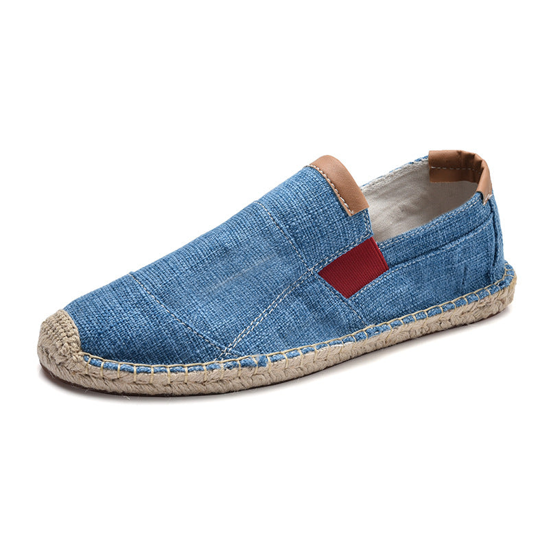 Veala - Boss | Stilvolle handgemachte Leinwandstrohschuhe - Sommer-Chic