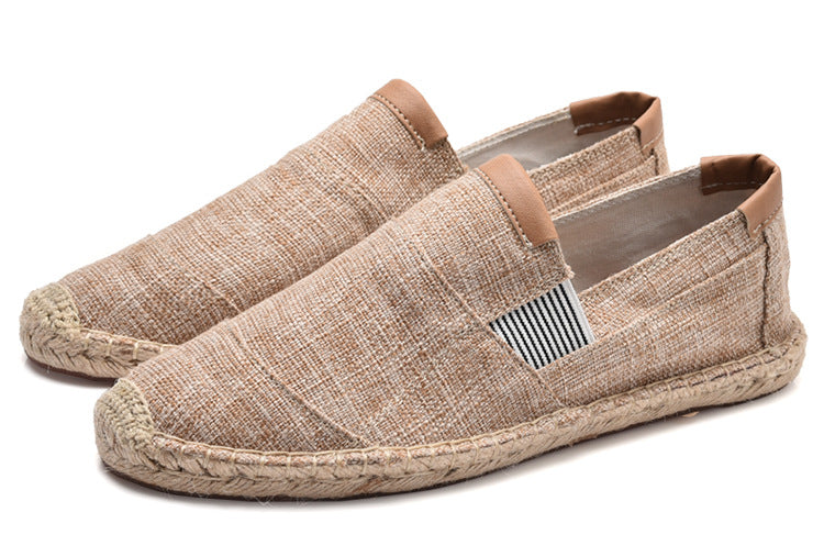 Veala - Boss | Stilvolle handgemachte Leinwandstrohschuhe - Sommer-Chic