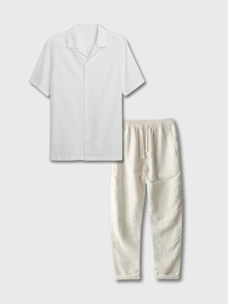 Old Money Long | Leinen Sommer Set