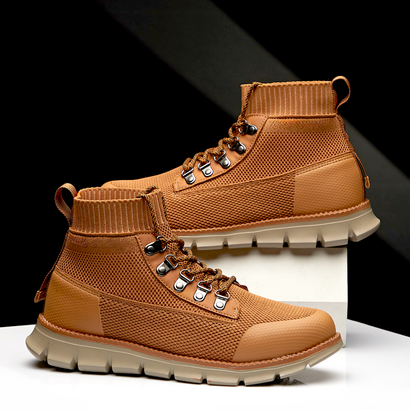 Aero | Atmungsaktive Herren Stiefel mit Mesh und Hohem Schaft