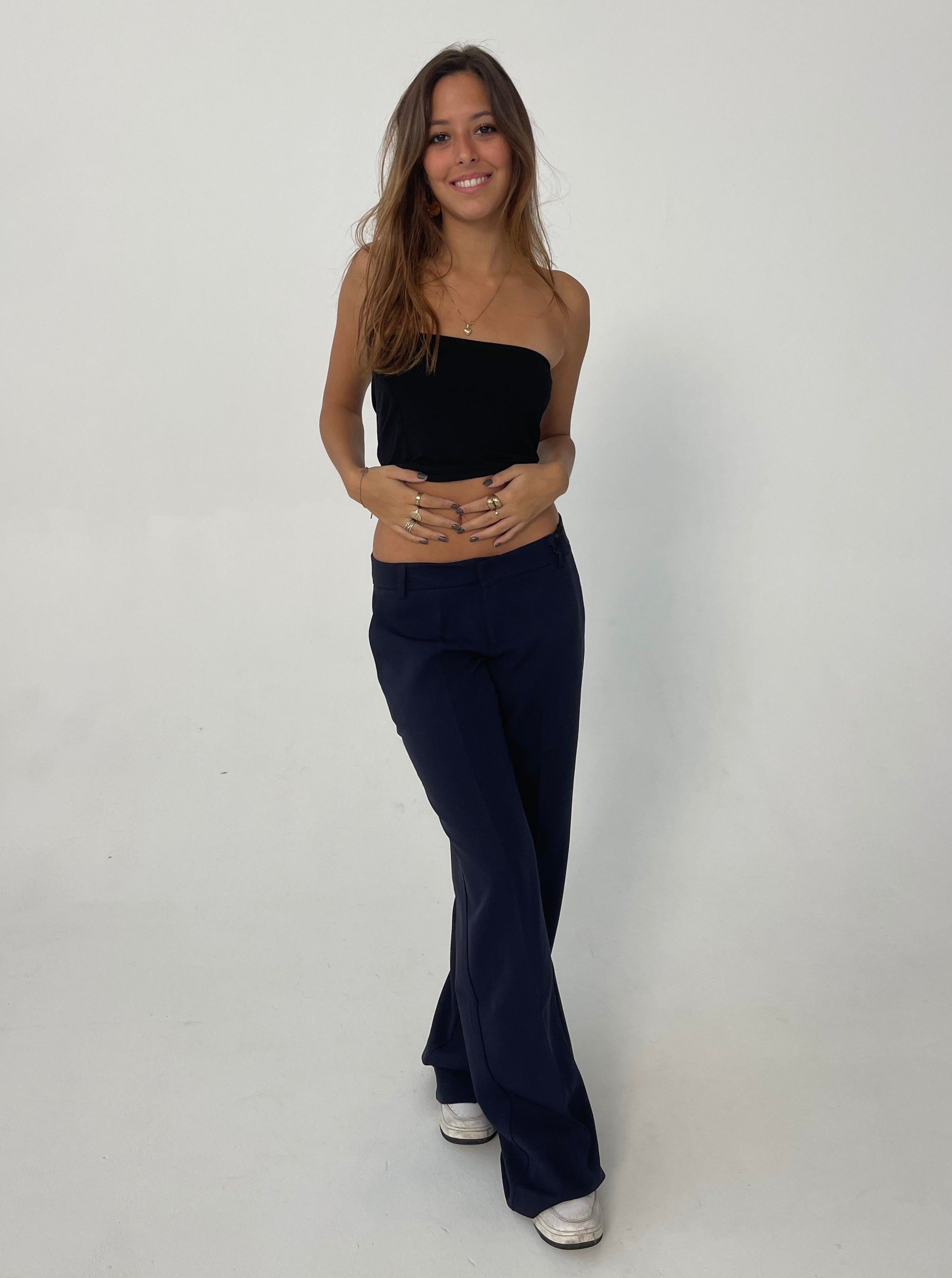 Britney | Anzughose mit niedriger Taille