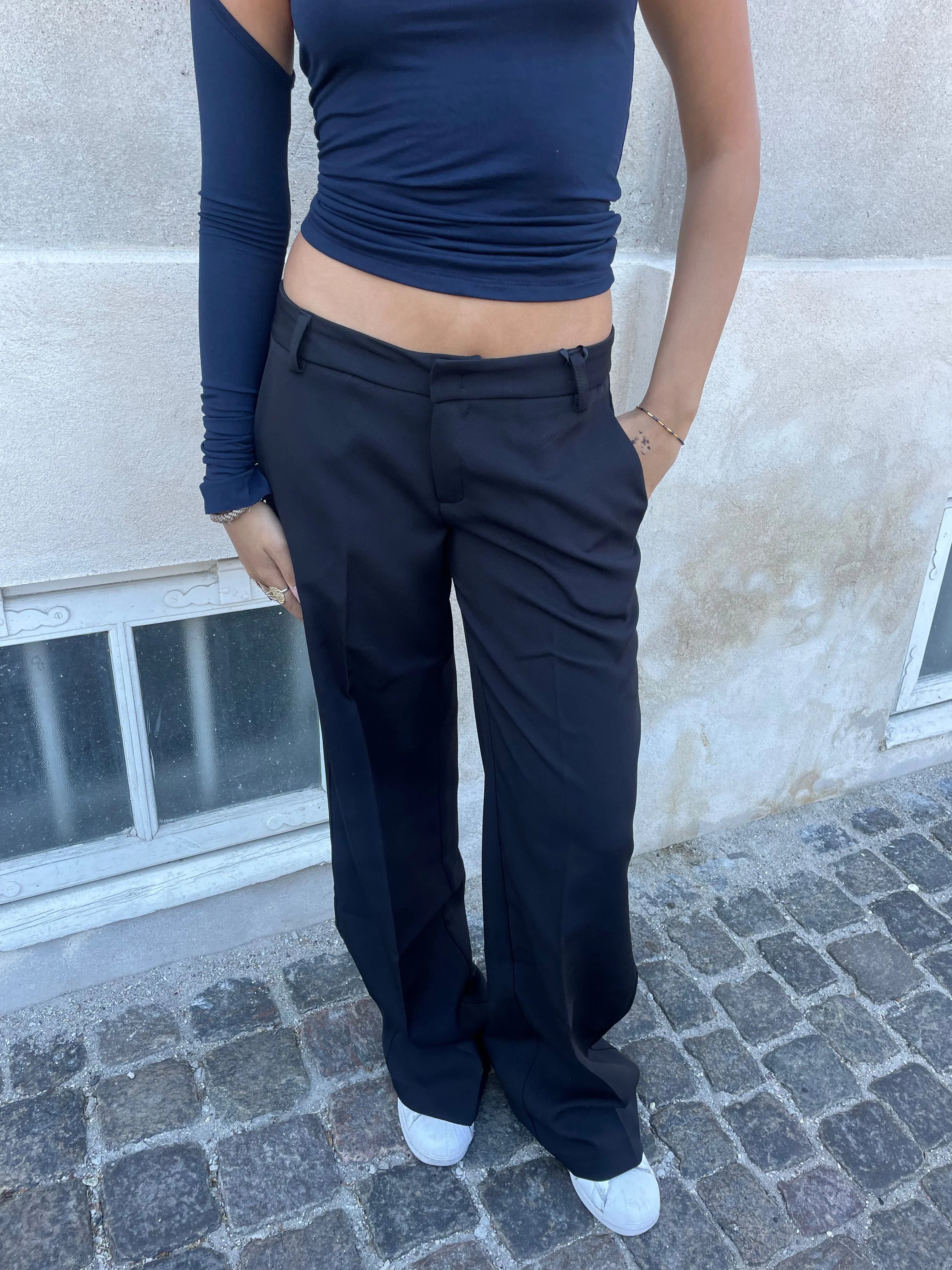Britney | Anzughose mit niedriger Taille