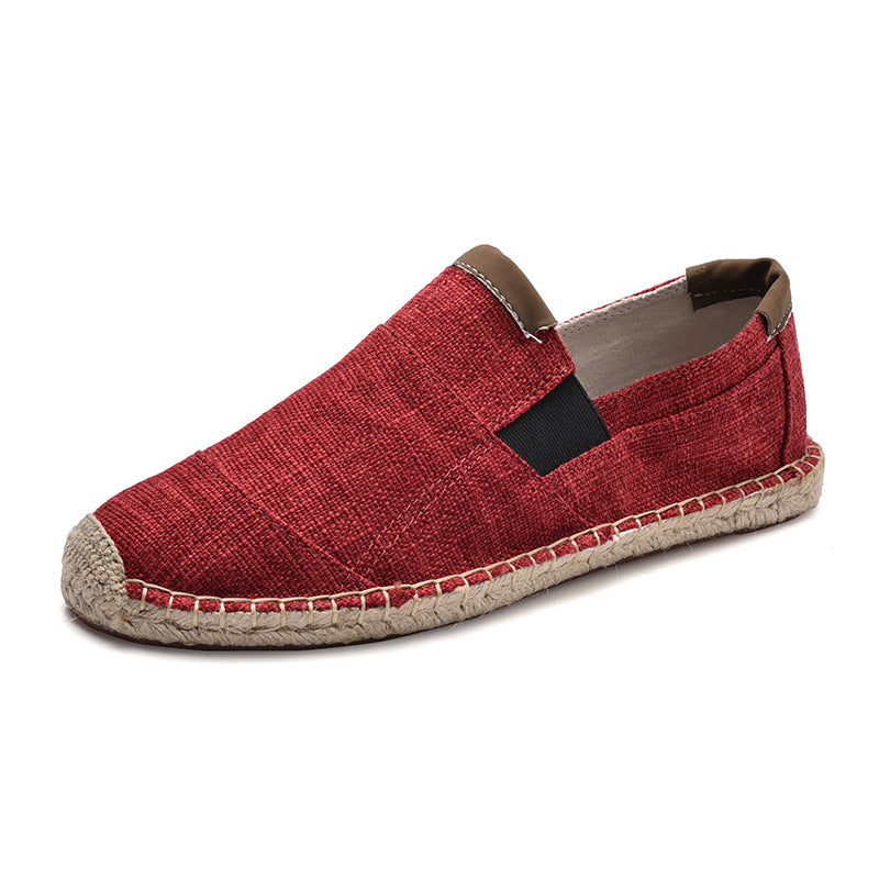 Veala - Boss | Stilvolle handgemachte Leinwandstrohschuhe - Sommer-Chic