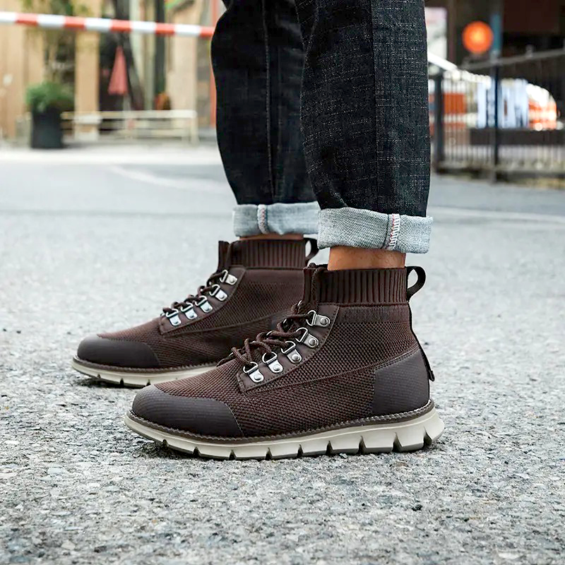 Aero | Atmungsaktive Herren Stiefel mit Mesh und Hohem Schaft