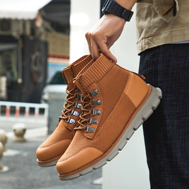 Aero | Atmungsaktive Herren Stiefel mit Mesh und Hohem Schaft