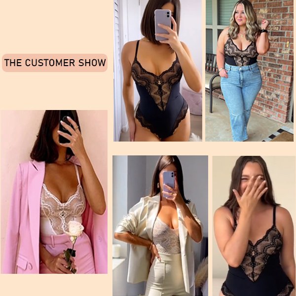 Sexy Lace 2024 Sommer Sexy Spitze Bauchfrei Bodysuit | 1+1 GRATIS
