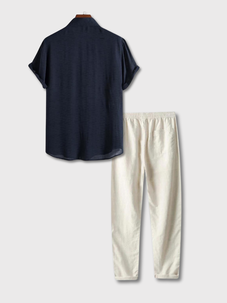 Old Money Long | Leinen Sommer Set