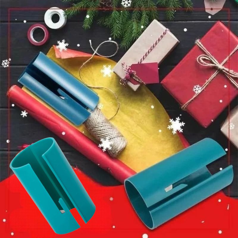 GiftGlide (1+1 GRATIS) | Geschenkpapierschneider für Weihnachten