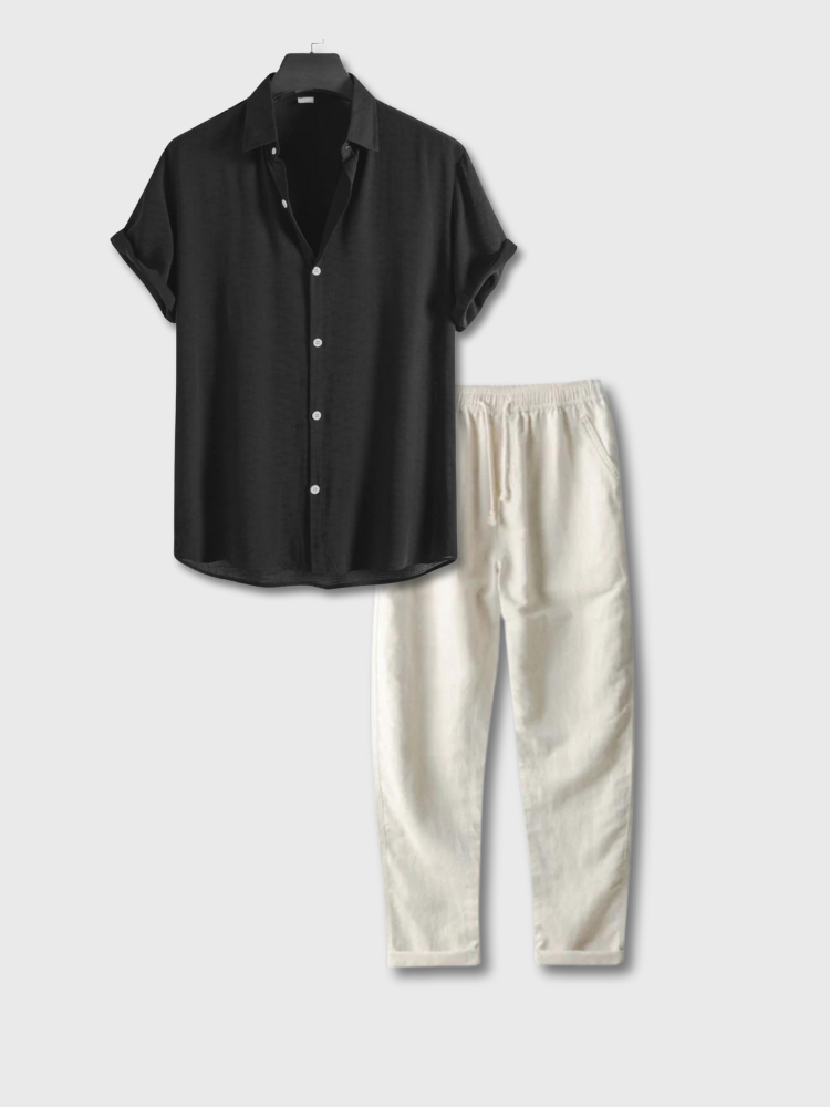 Old Money Long | Leinen Sommer Set