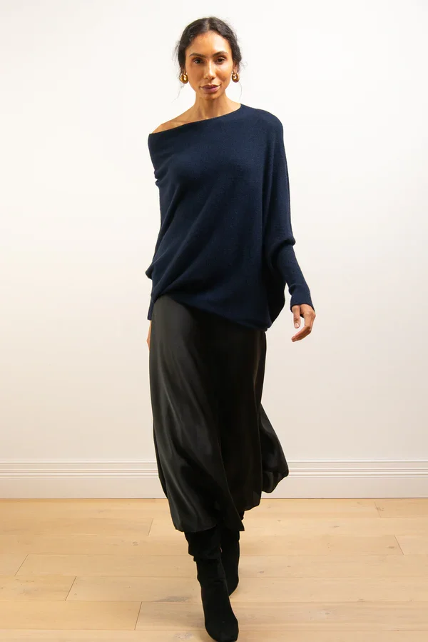 Mariemi | Asymmetrisch Drapierter Pullover