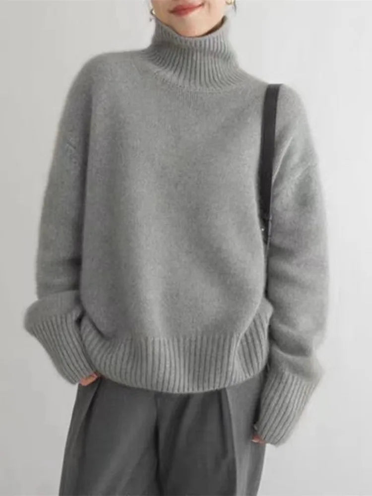 Lina | Rollkragenpullover aus Kaschmir
