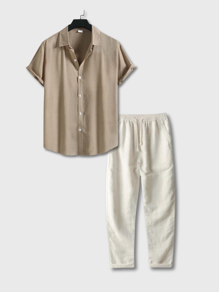 Old Money Long | Leinen Sommer Set