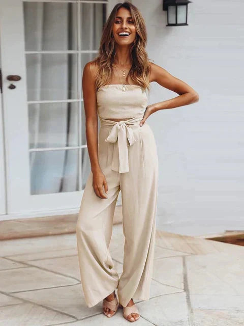 Adele-1 | Stilvoller trägerloser Jumpsuit für elegante Anlässe