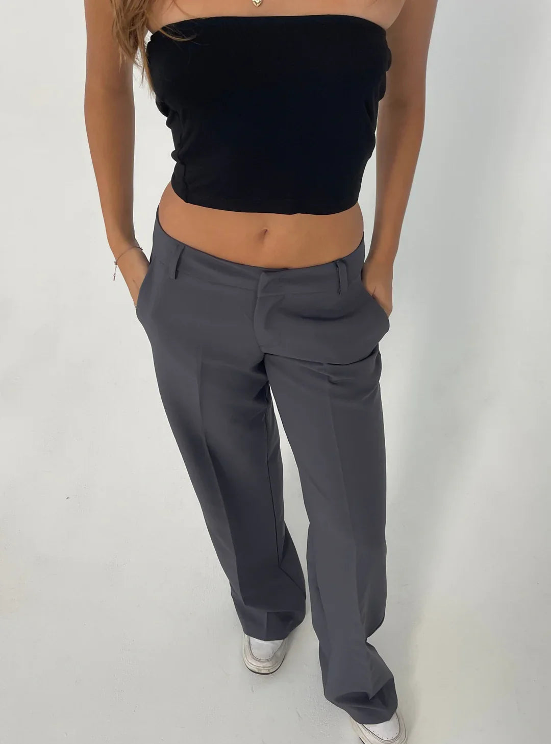 Britney | Anzughose mit niedriger Taille
