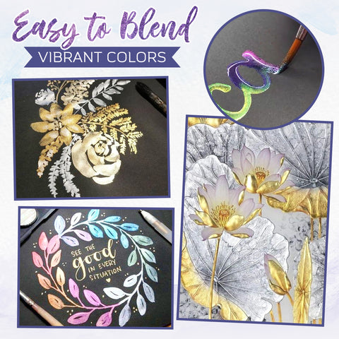 ArtisticGleam | Metallic Aquarellfarben Set