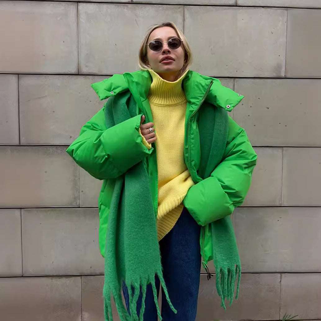 Malachie | Damen Kurze Jacke mit Kapuze