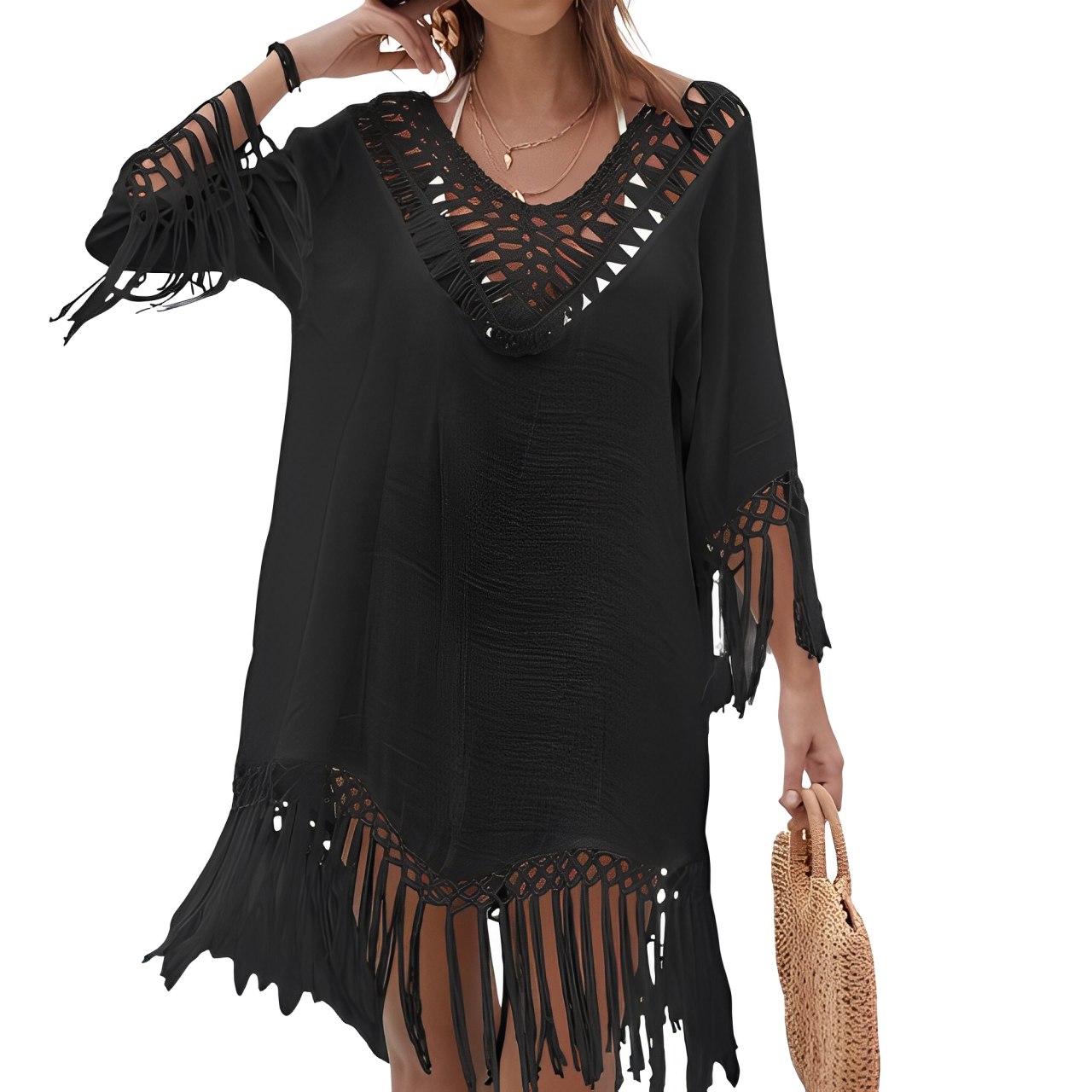 Belle | gehäkeltes Badeanzug-Überziehkleid