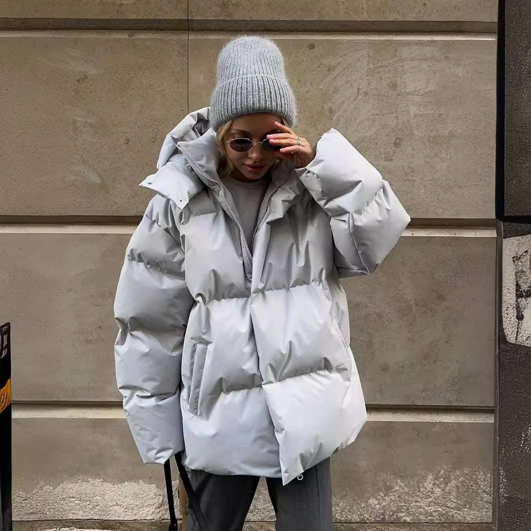 Malachie | Damen Kurze Jacke mit Kapuze