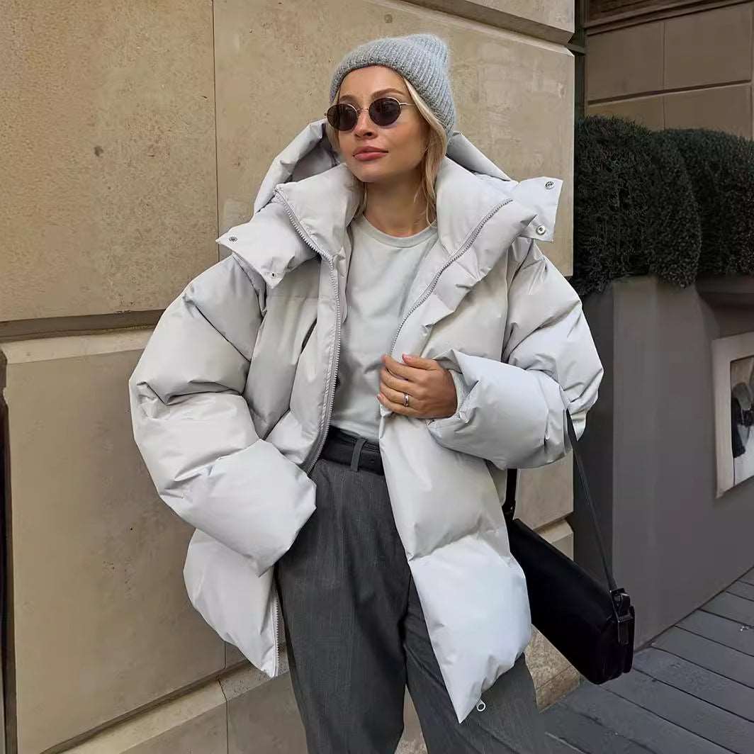 Malachie | Damen Kurze Jacke mit Kapuze