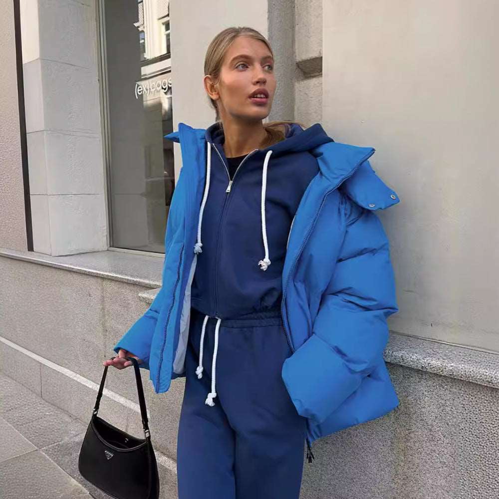 Malachie | Damen Kurze Jacke mit Kapuze