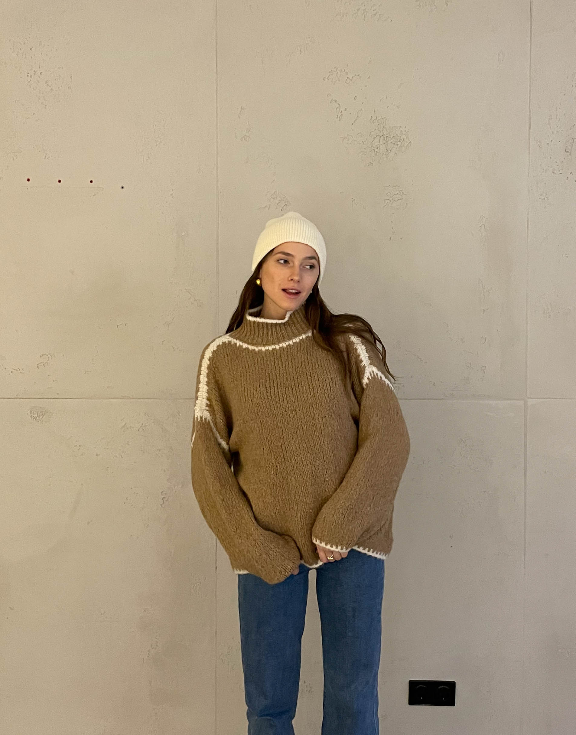 Jess | Pullover mit farblich abgesetzter Naht