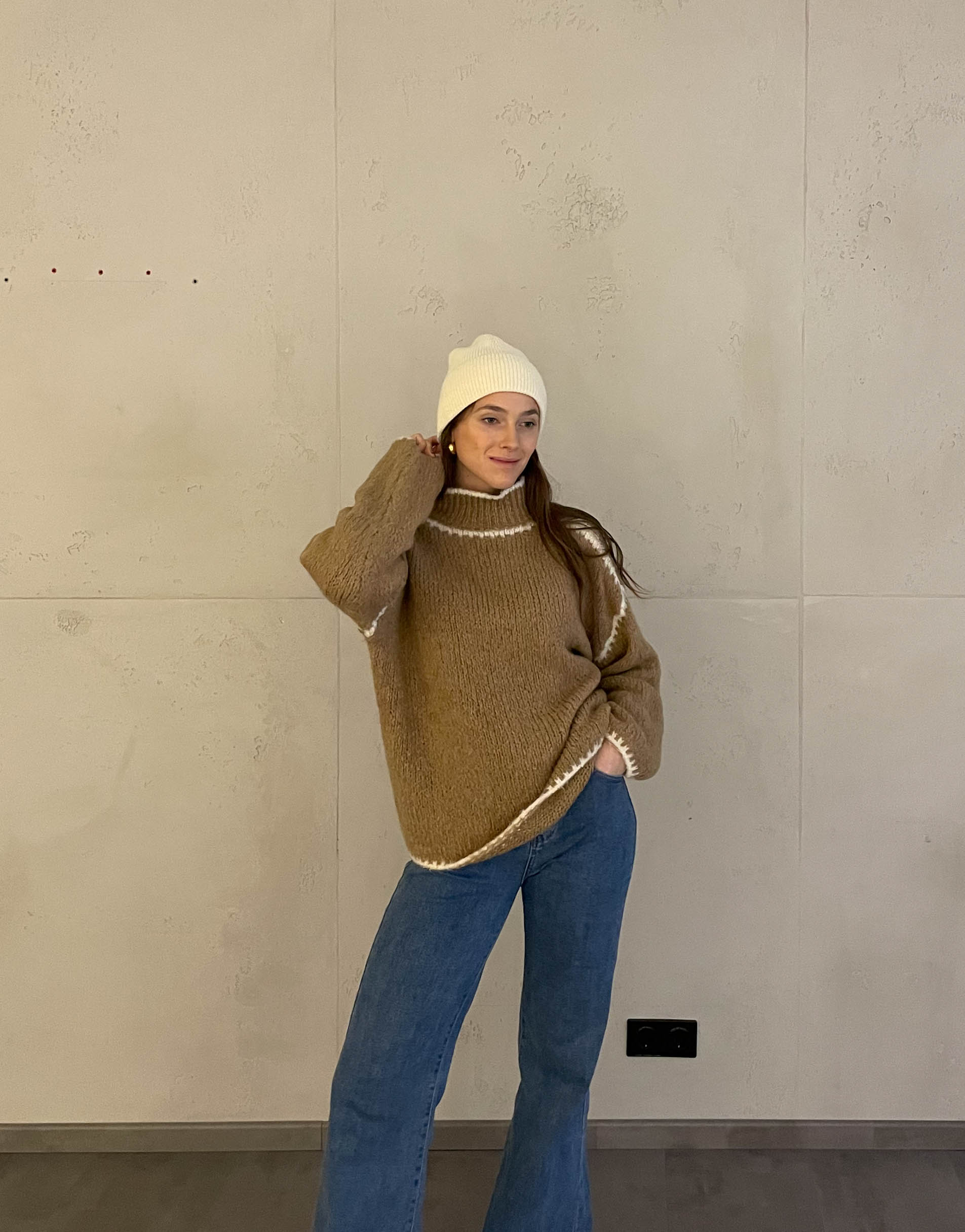 Jess | Pullover mit farblich abgesetzter Naht