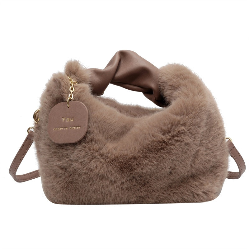 Lisa | Stylish Flauschige Handtasche