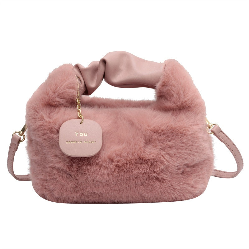 Lisa | Stylish Flauschige Handtasche