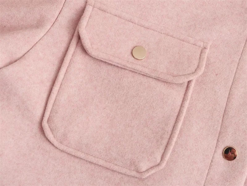 Klaras | Klassische Hemdjacke aus Wollmischung