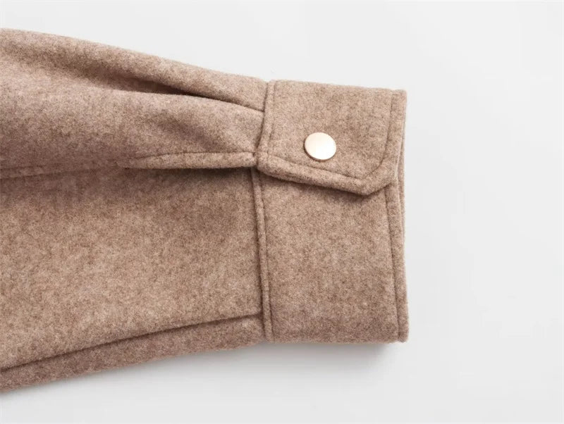 Klaras | Klassische Hemdjacke aus Wollmischung
