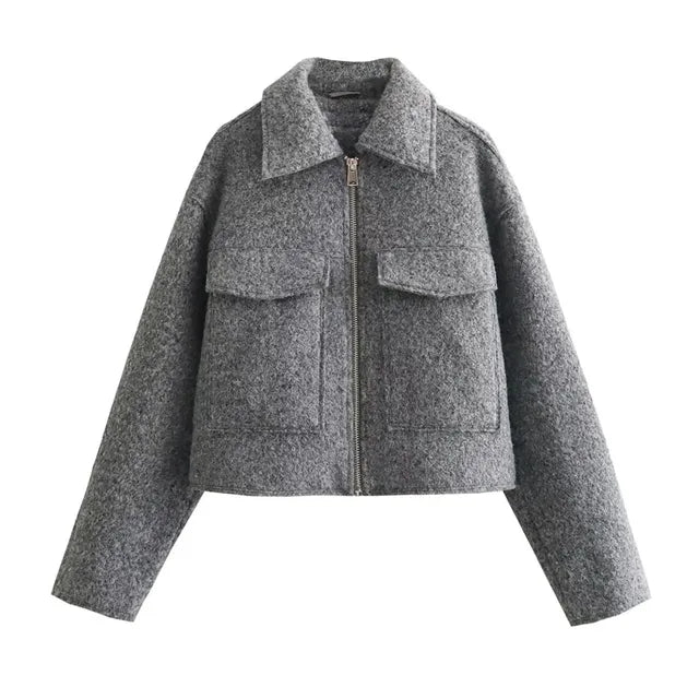 Jima | Gekürzte Jacke mit Reißverschluss