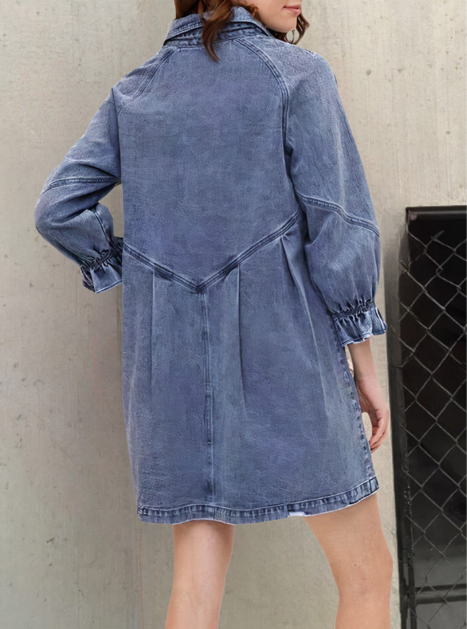 Radia | Frauen Denim Kleid