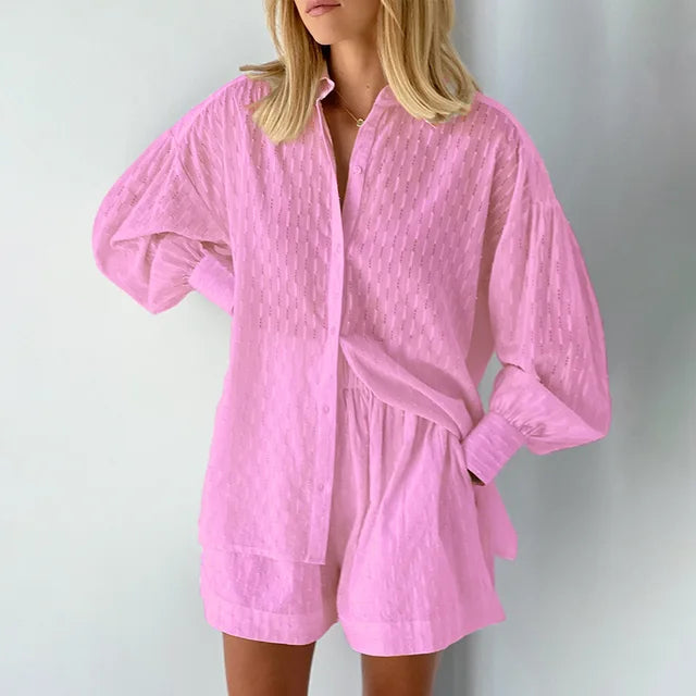Ada | Modernes Streetwear-Set mit Hemd und Shorts