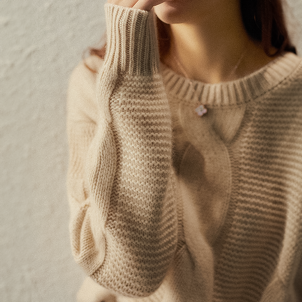 Keisha | CASHMERE COUTURE ZOPFSTRICKPULLOVER