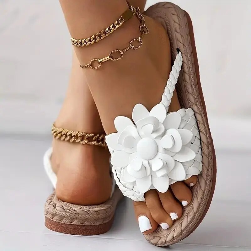 Charie |Boho-Sandalen mit geflochtenem Riemen