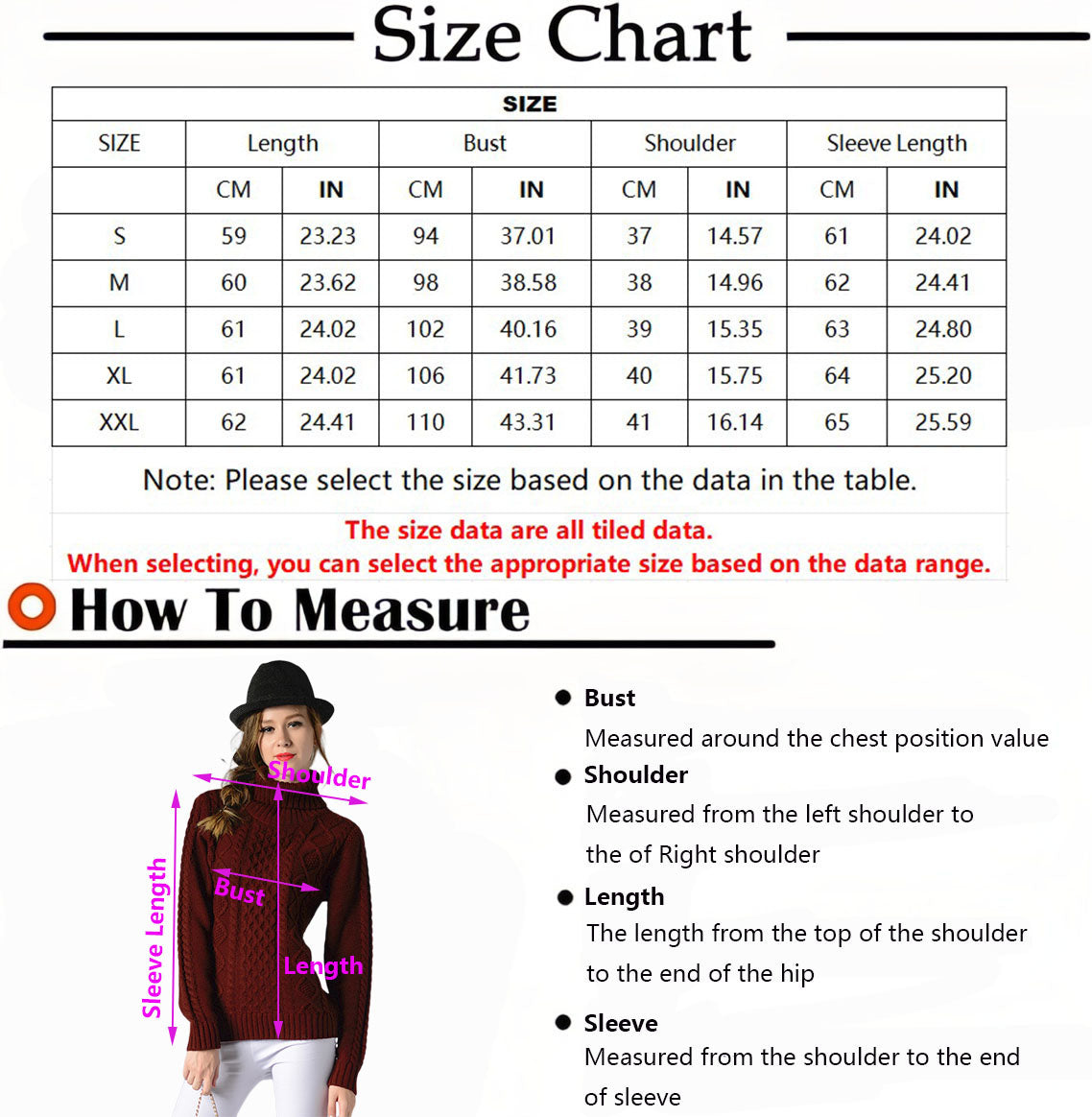 Celina | Damen Pullover mit Zopfmuster und Rollkragen und langen Ärmeln