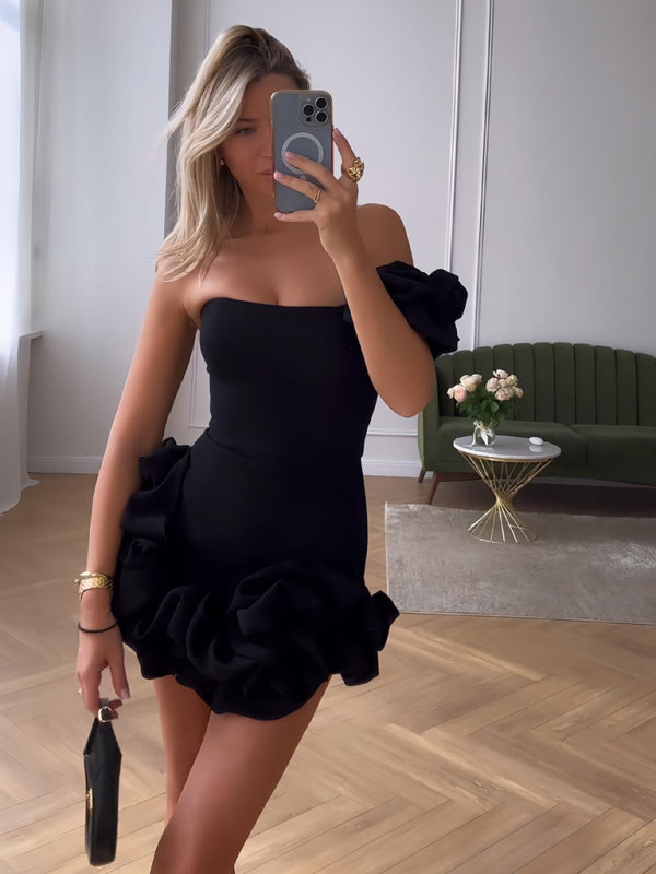 Adele | Elegantes Ein-Schulter-Minikleid