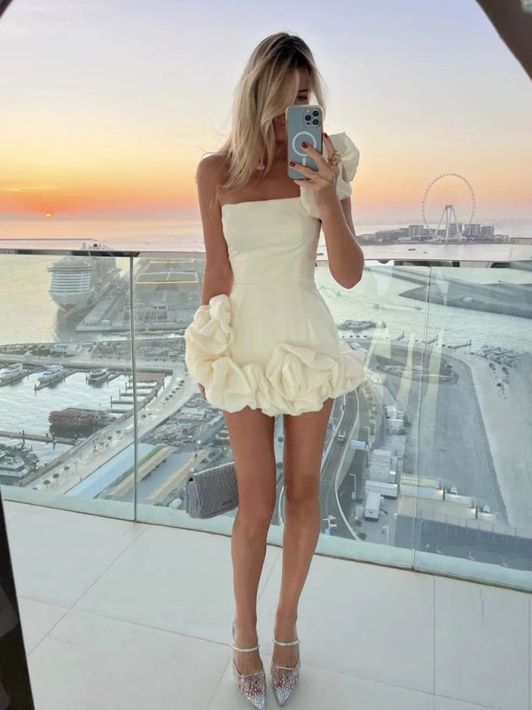 Adele | Elegantes Ein-Schulter-Minikleid
