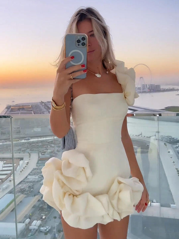Adele | Elegantes Ein-Schulter-Minikleid