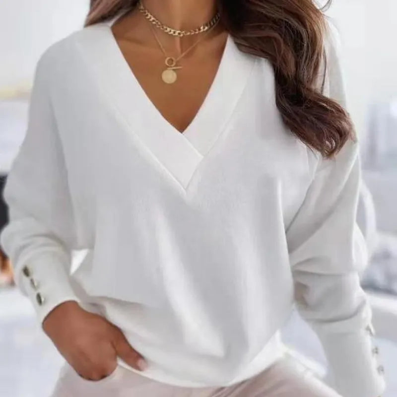 Cato | Damen Pullover mit V-Ausschnitt