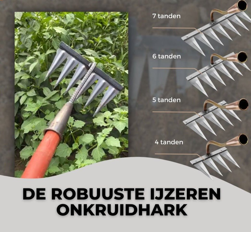 GardenBuddy | Robuste Gartenharke aus Eisen