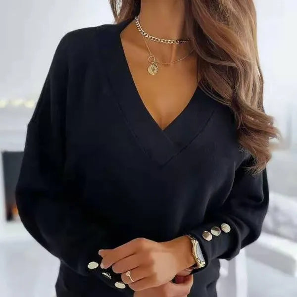 Cato | Damen Pullover mit V-Ausschnitt