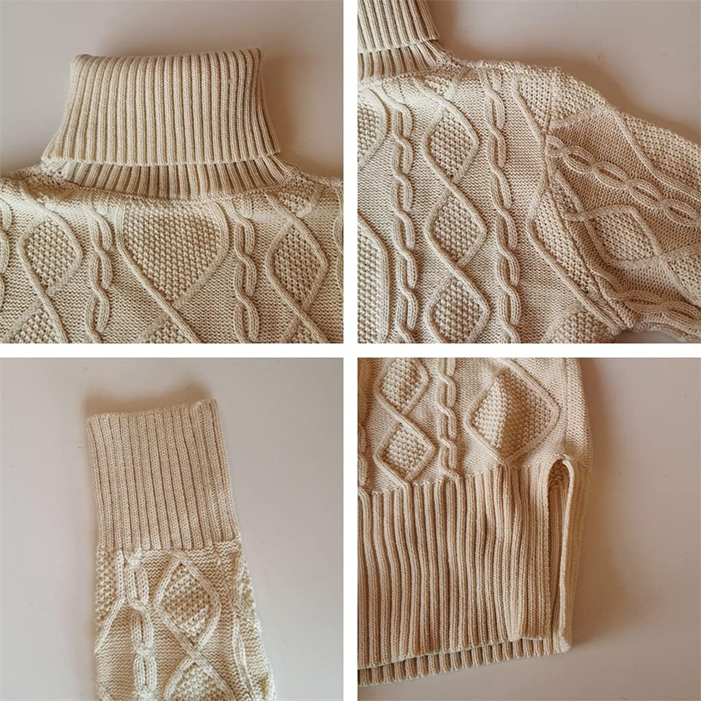 Jaimee Kleid | Gestricktes Winterkleid mit Rollkragen