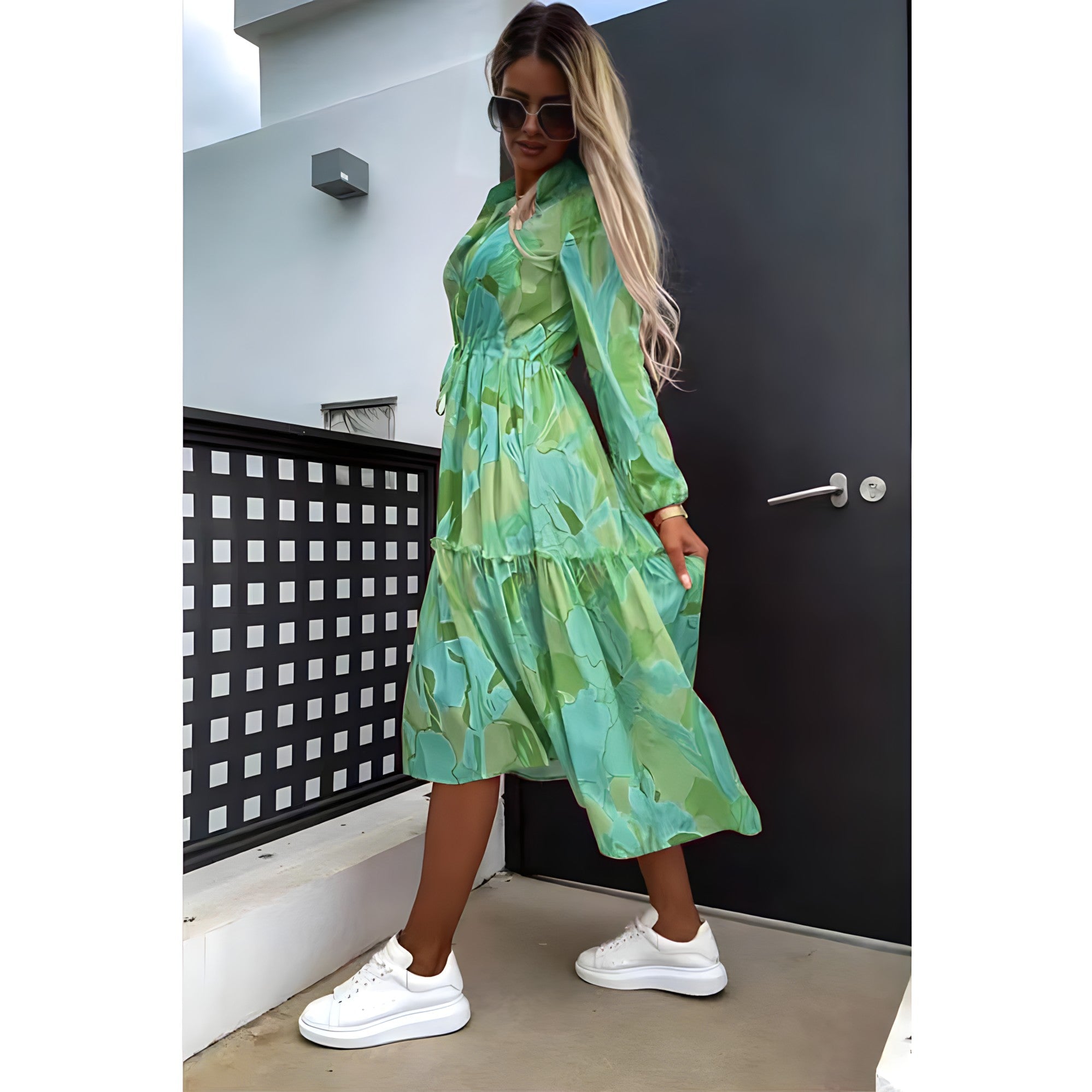 Cammile | Midikleid mit Blumendruck