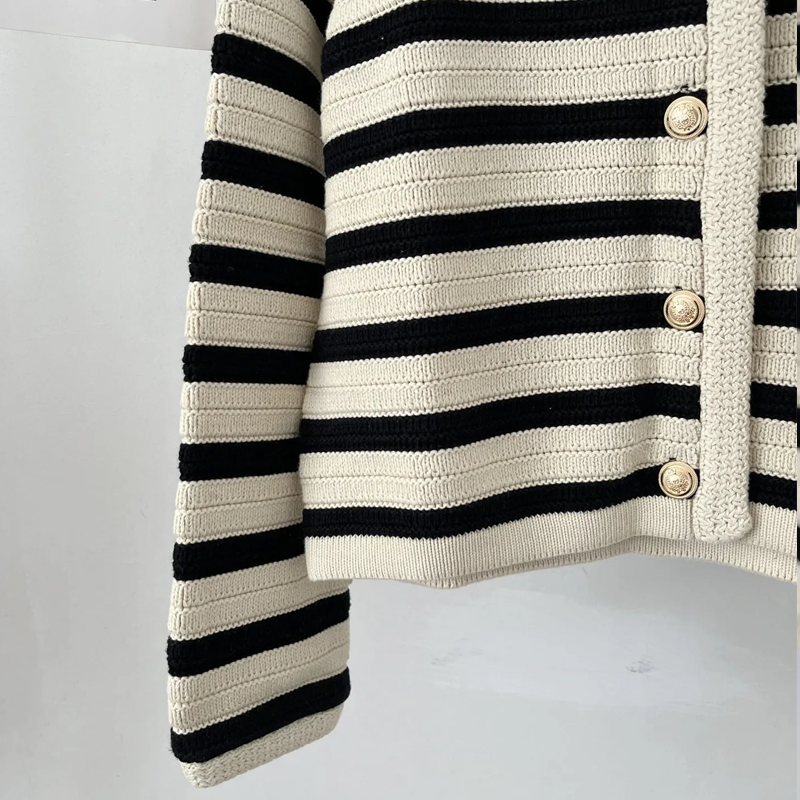 Loes™ | Gestreifter modischer Cardigan