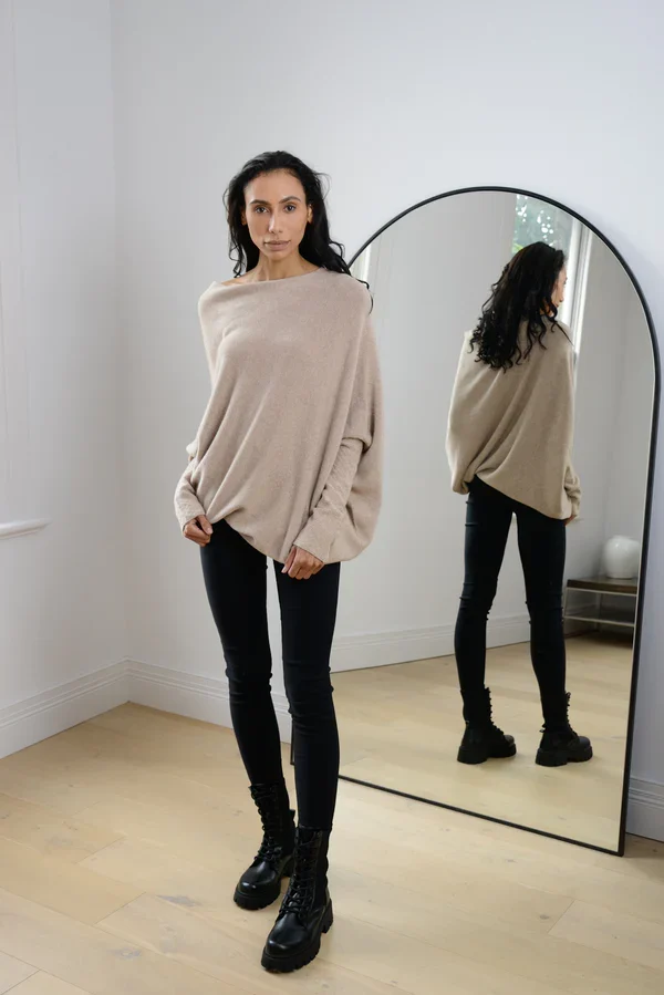 Mariemi™ Asymmetrisch Drapierter Pullover